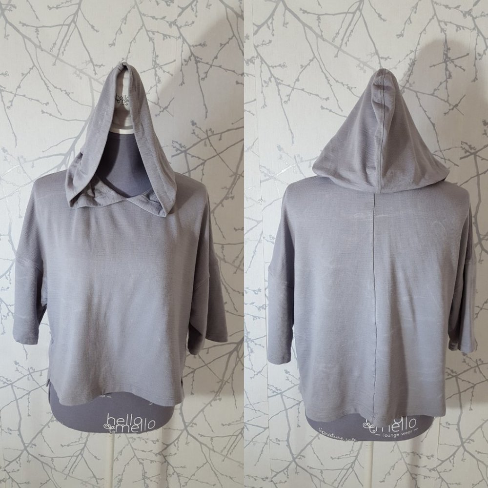 Fabletics Gray Modal Blend Pullover Ashley Short … - image 2
